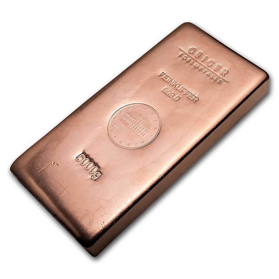 ⭐︎ ガイガー社 純銅バー 5000g インゴット ⭐︎ 5000 gram Copper Bar - Geiger (Poured, .9999 Fine) | eBay